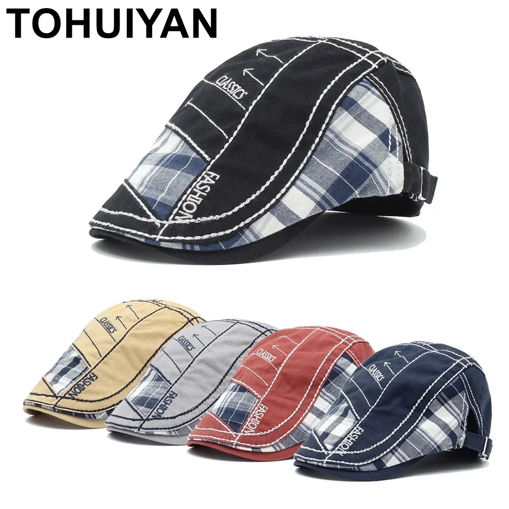 Newsboy Cap Ivy - قبعة نيوزبوي قطنية ماركة 2026 للرجال،