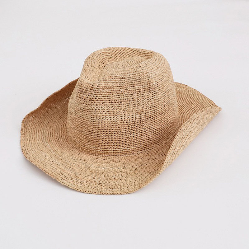 قبعة قش الرافية الطبيعية للنسا - مراجعة Cowboy Hat Straw وسعره