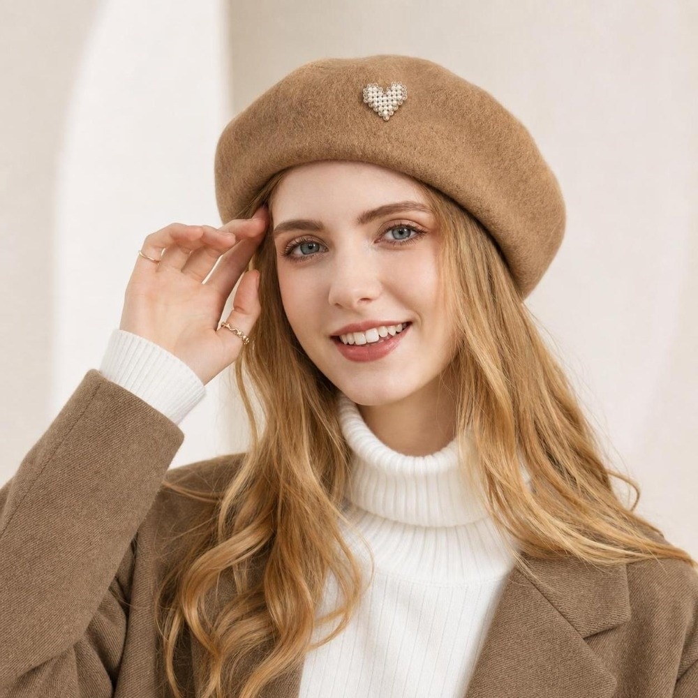 قبعة بيريه شتوية دافئة من الصو - مراجعة Beret French Wool وسعره