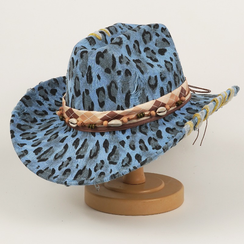 قبعة رعاة البقر الغربية بنقشة  - مراجعة Cowboy Hat Straw وسعره