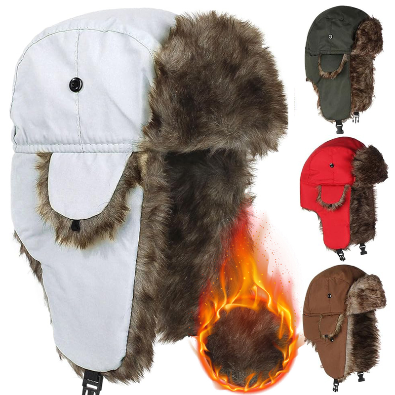 قبعات رجالية دافئة للشتاء بتصم - مراجعة Winter Trapper Hat وسعره